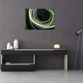 Obraz zielonych kresek (70x50 cm)