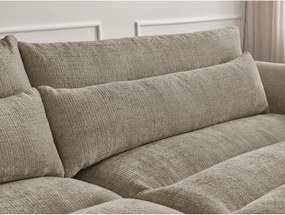 Beżowa sofa z tkaniny szenilowej 276 cm Neil – Bobochic Paris