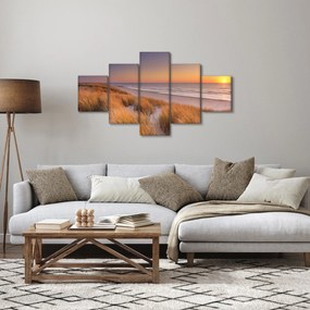 Obraz - Plaża o zachodzie słońca (125x70 cm)
