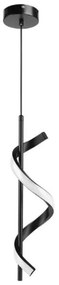 Lampa spiralna LED wisząca sufitowa AT49-1SL-Black