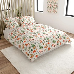 PrzytulneMieszkanie.pl PrzytulneMieszkanie.pl Pościel z mikrofibry FESTIVE MAGIC w kolorze białym Rozmiar pościeli: 70 x 90 cm | 140 x 200 cm