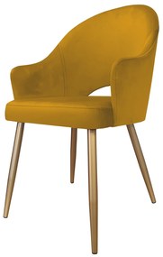 Krzesło obrotowe Velvet podstawa złota MG15