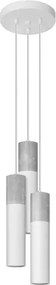 Biała lampa wisząca tuba w stylu loft - S756 A4-M44