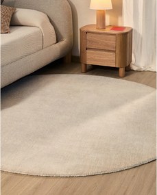 Kremowy okrągły dywan ø 200 cm Empuries – Kave Home