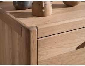 Komoda dziecięca z litego drewna dębowego w naturalnym kolorze 100x95x55 cm Forrest – Vipack