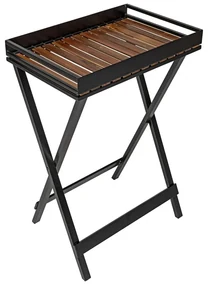 Stolik z blatem z drewna akacjowego 42x60 cm Taba – Wenko