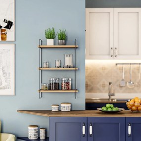 Wielopoziomowa półka w dekorze dębu 40 cm Pulalis – Kalune Design