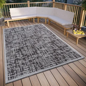 Ciemnoszary dywan odpowiedni na zewnątrz 190x290 cm Clyde Telu – Hanse Home