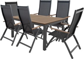 Doppler EXPERT WOOD Plus, fotele rozkładane, 6+1