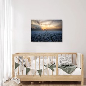 Obraz na szkle - Paryż z góry (70x50 cm)