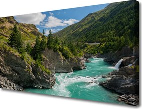 Obraz na płótnie Dzika Górska Rzeka