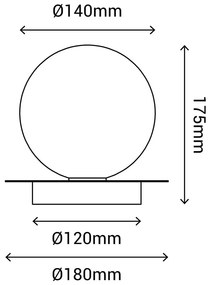 Czarna lampa sufitowa SULION Musa, ø 14 cm