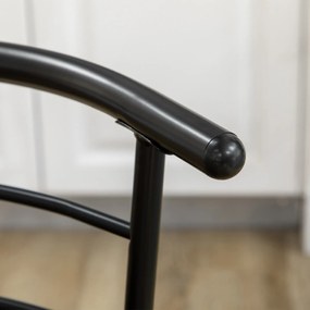 HOMCOM Zestaw bistro 3-częściowy Stół i 2 krzesła Współczesny design Czarny Idealny do małych przestrzeni | Aosom PL