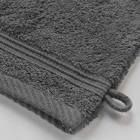Ciemnoszara bawełniana myjka 15x21 cm Tendresse – douceur d'intérieur