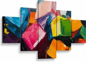 Obraz - Kolorowe kostki (125x70 cm)