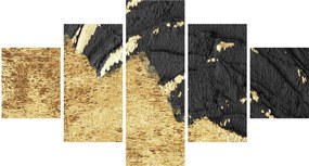 Obraz - Złota struktura N⁰1 (125x70 cm)