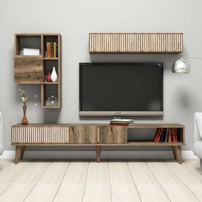 Ściana telewizyjna Milan Walnut
