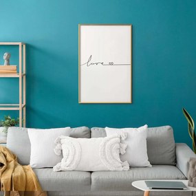 Plakat Miłość wszędzie 21x30 cm z ramą złotą bez marginesu ARTGEIST B