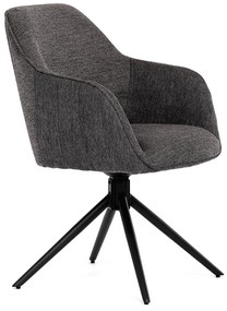 Zestaw krzeseł obiadowych z mechanizmem powrotnymHC-536 GREY2, 2 szt.