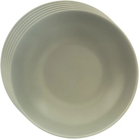 Orion Zestaw ceramicznych talerzy głębokich Greenish 20,5 cm, 6 szt.