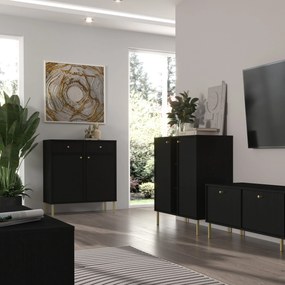Komoda TORINO 84 cm do Salonu Sypialni Grafit