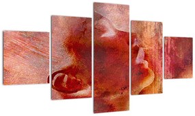 Obraz - Profil twarzy kobiety (125x70 cm)