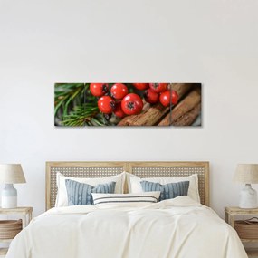 Obraz jagód i cynamonu (170x50 cm)