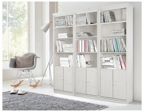 Biały regał z litego drewna sosnowego 222x223 cm Anita – Støraa