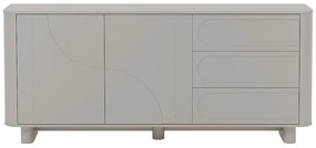 Kredens 2-drzwiowy i 3 szufladami - Beżowy - DIGARA