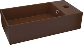 Prostokątna brązowa umywalka ceramiczna D3-H60