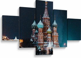 Obraz budowy w Rosji (125x70 cm)