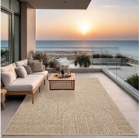 Dywan Kansas Wewnątrz Zewnątrz Styl Juta Odporny Pogodę - Natura - 240 x 340 cm