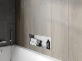 Mexen X-Wall-NR półka wnękowa bez kołnierza 60 x 20 cm, inox - 1911602010
