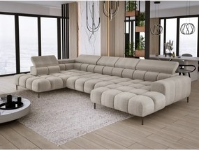 Narożnik PLAZA XL Lewostronny Elektryczna regulacja Tkanina EDEN 04 WERSAL