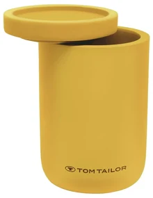 Musztardowy organizer łazienkowy na waciki z żywicy polimerowej Tom Tailor T-Color Bath – Wenko