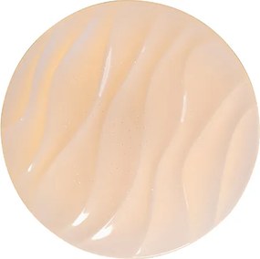 Lampa sufitowa biała 38 cm z wbudowanym LED z pilotem - Damla