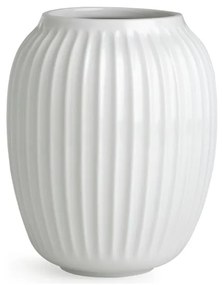 Biały kamionkowy wazon Kähler Design Hammershoi, wys. 20 cm