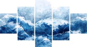 Obraz - Ilustracja przedstawiająca morze (125x70 cm)