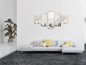 Obraz - Zimowy krajobraz (125x70 cm)