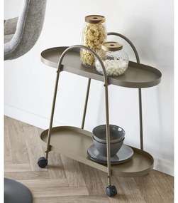 Metalowy barek na kółkach 27,5x60 cm Empoli – House Nordic