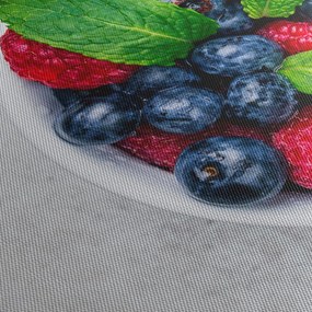 Obraz- miska z leśnymi owocami (125x70 cm)