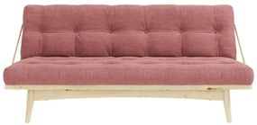 Różowa rozkładana sofa 190 cm Folk – Karup Design