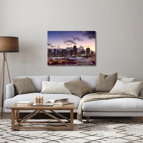 Obraz metropolii z drapaczami chmur (70x50 cm)