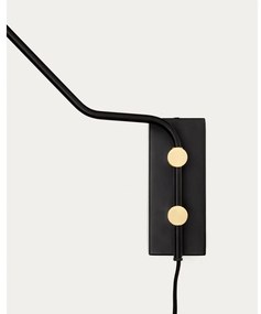 Czarny kinkiet ø 25 cm Jex – Kave Home