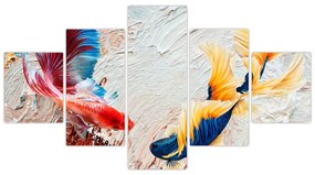 Obraz - Ryby bojowniki (125x70 cm)