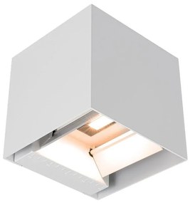 Solarny kinkiet ścienny LED z czujnikiem — 9W, 5V, IP65, 2600 mAh, biały