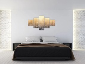 Obraz mroźnego lasu (125x70 cm)