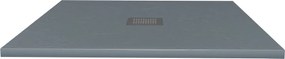 Brodzik z konglomeratu kwadratowy szary 80 x 80 DIAMO Light Grey