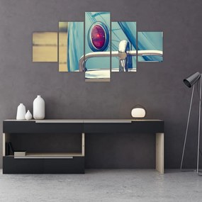 Obraz turkusowego weterana (125x70 cm)