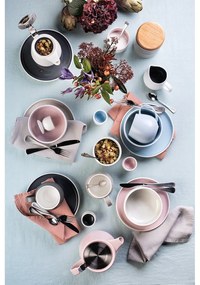 Biały kubek porcelanowy z różowym wnętrzem Maxwell &amp; Williams Tint, 440 ml